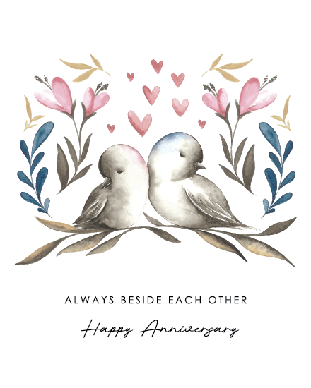 Love Each Other online Anniversary Card