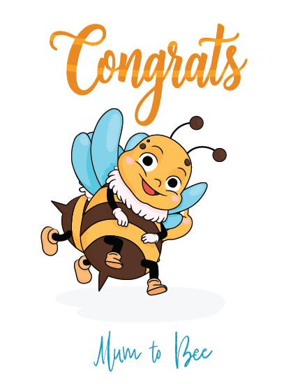 Mum To Bee online Baby Shower (New Birth)  Card