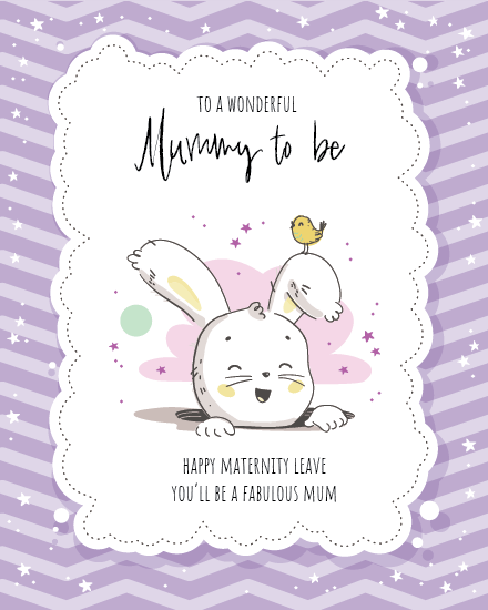 Mummy To Be online Maternity Leaving Card