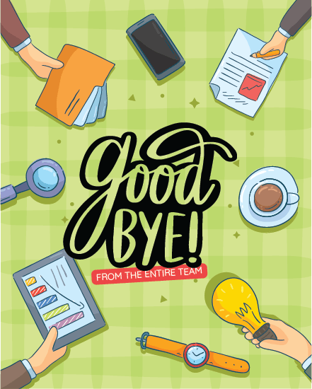 Office Flat Layout online Good Luck Card
