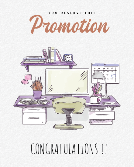 Deserved Success online Job Promotion Card