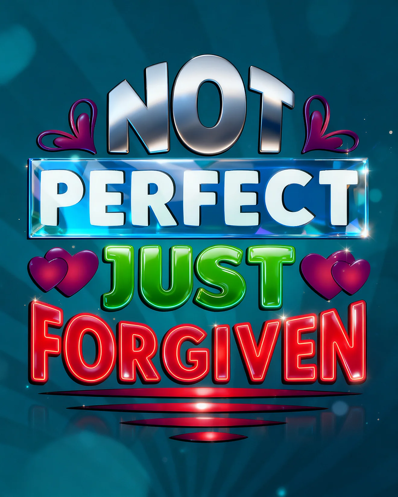 Not Perfect Just Forgiven online Forgiveness Day Card