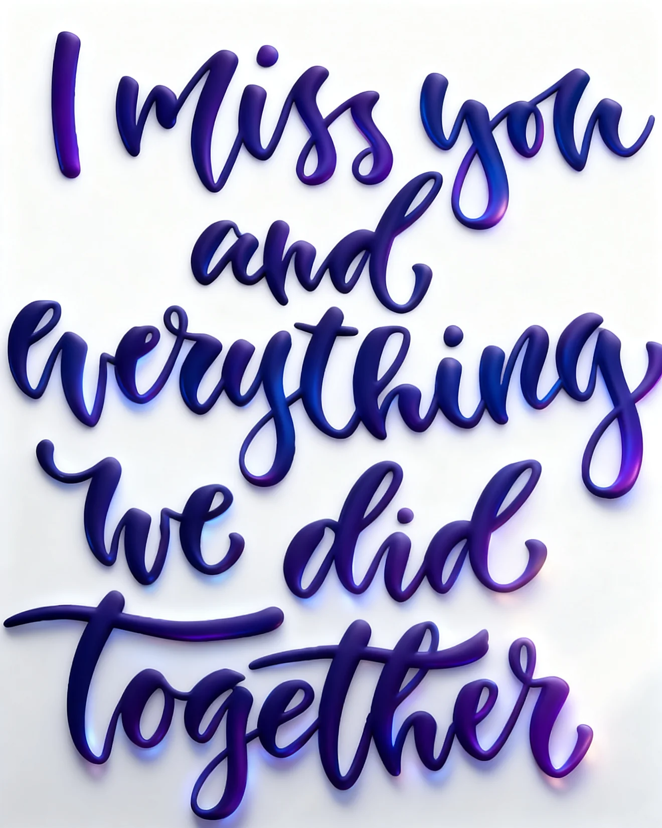 Missing Everything We Shared online Miss You Card