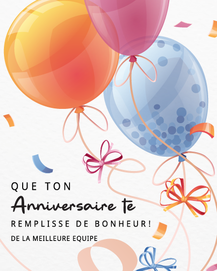 Rempli De Bonheur online Cartes d'Anniversaire Card