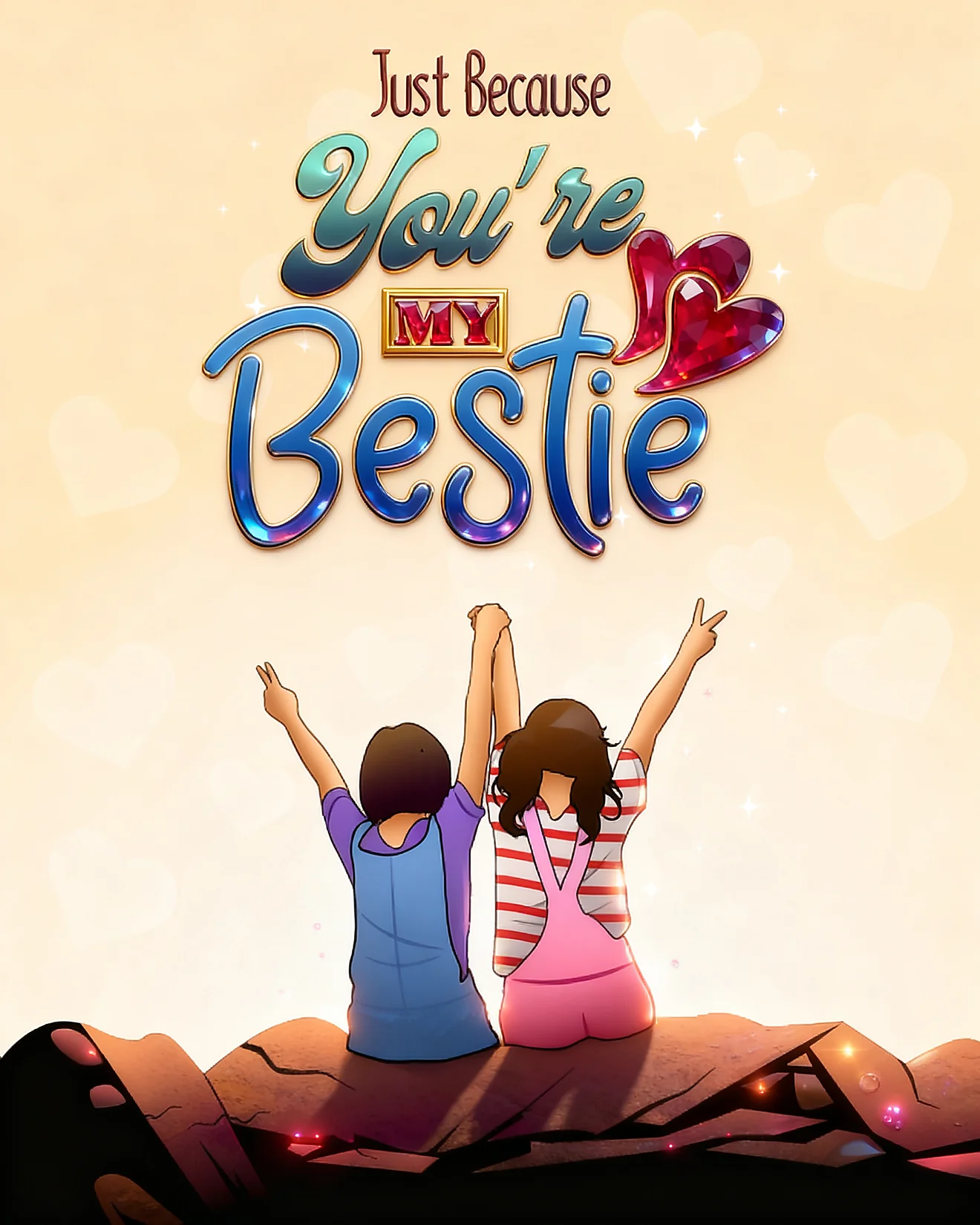 You're My Bestie Always online Just Because Card