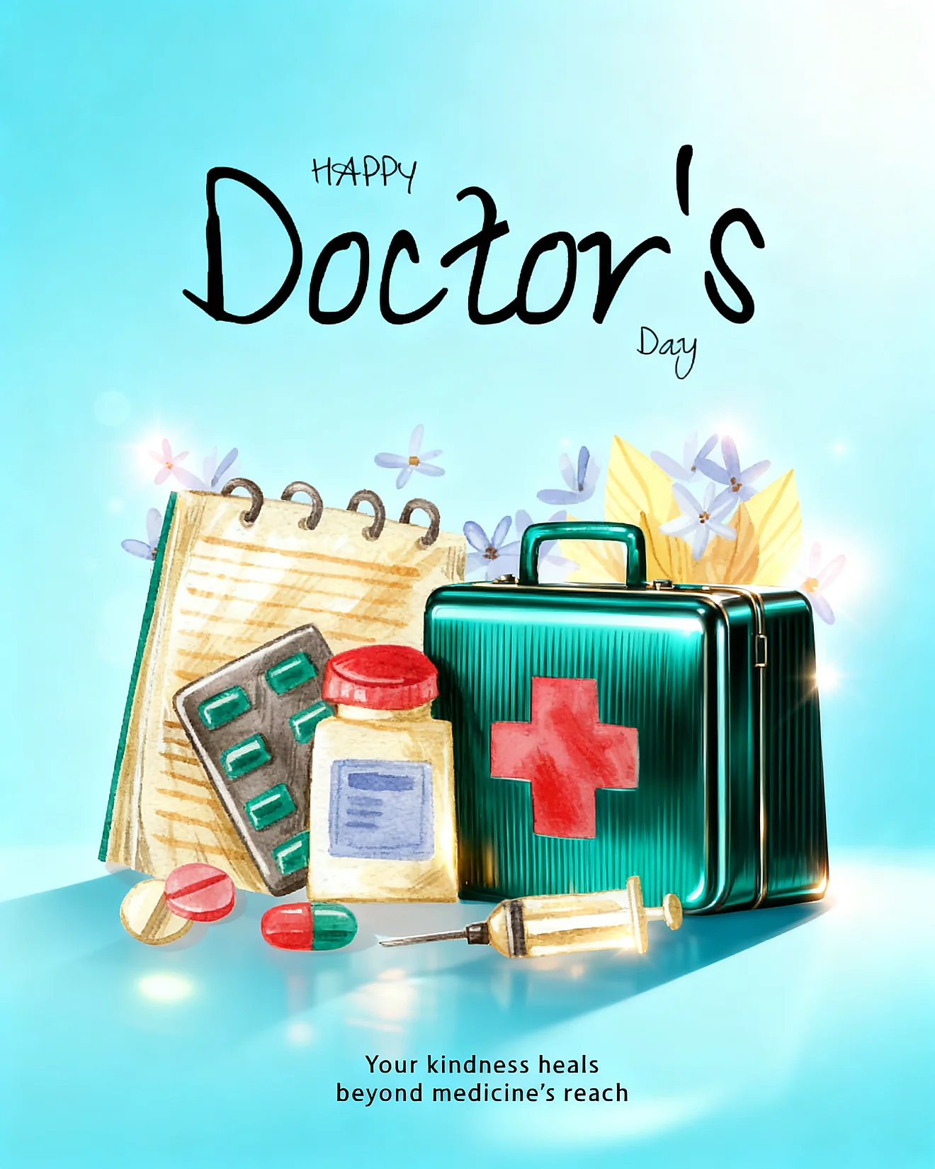 Kindness Heals Beyond Medicine online National Beer Day Card
