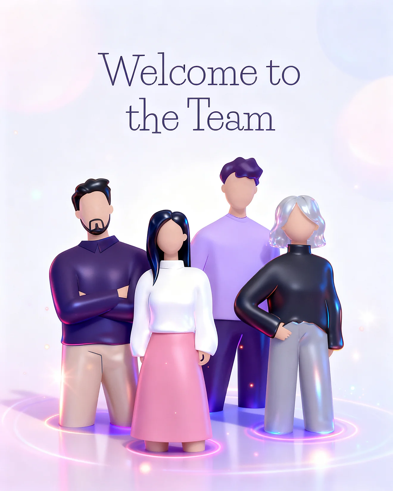 3d Squad online Welcome To The Team Card