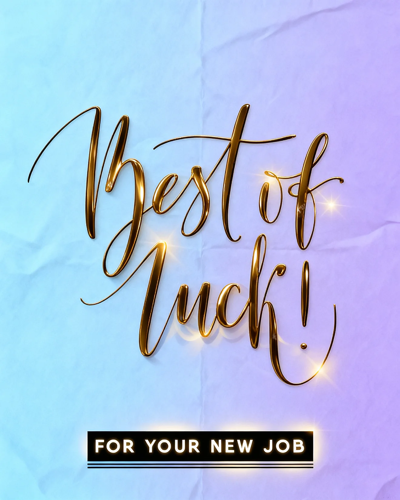 Best Of Luck Always online New Job Congratulations Card
