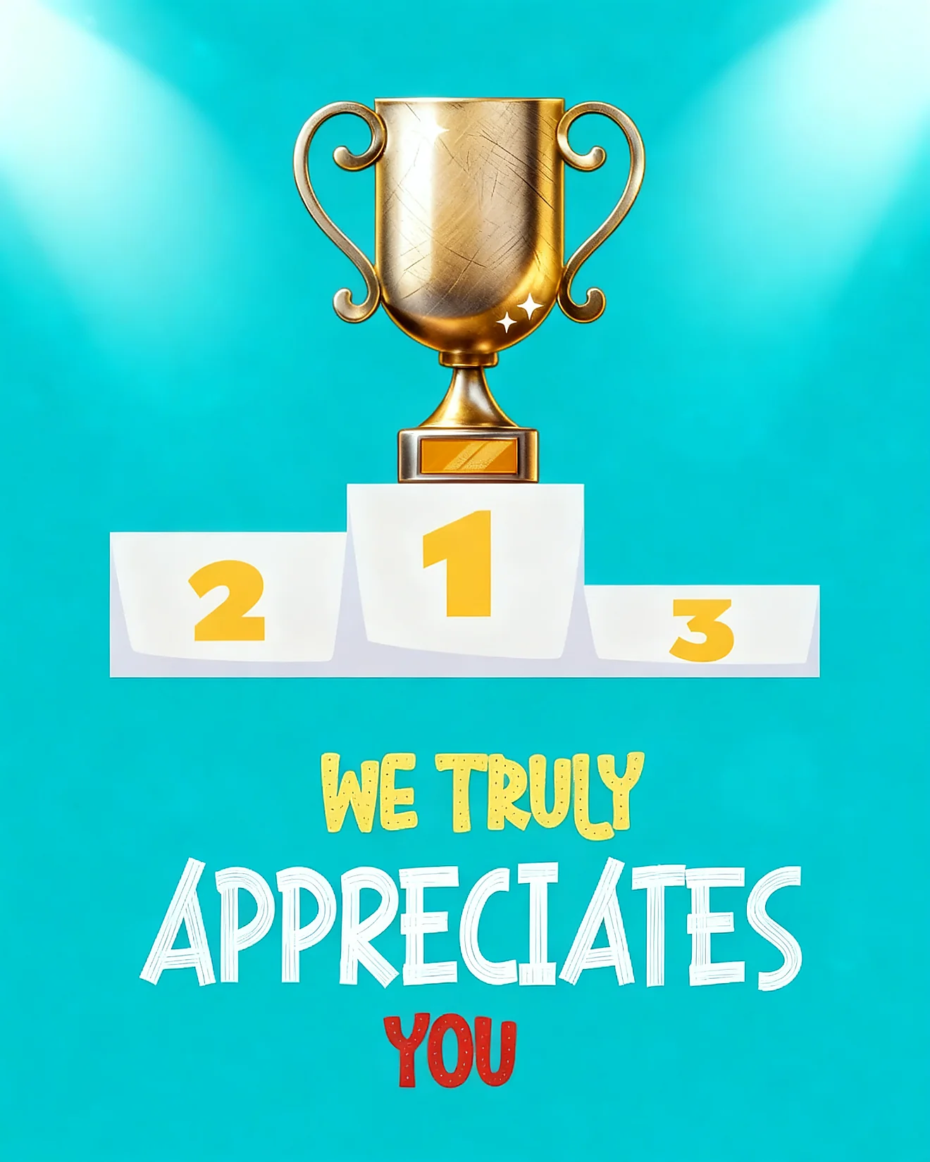 Golden Success Moment online Employee Appreciation Card