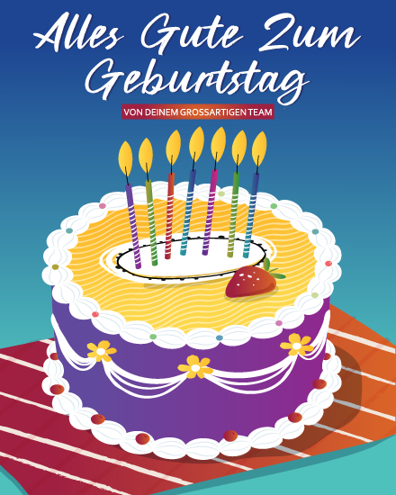 Alles Gute Grossartigen Team online Geburtstagskarten Card