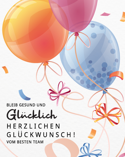 Bleib Gesund Und Glücklich online Geburtstagskarten Card