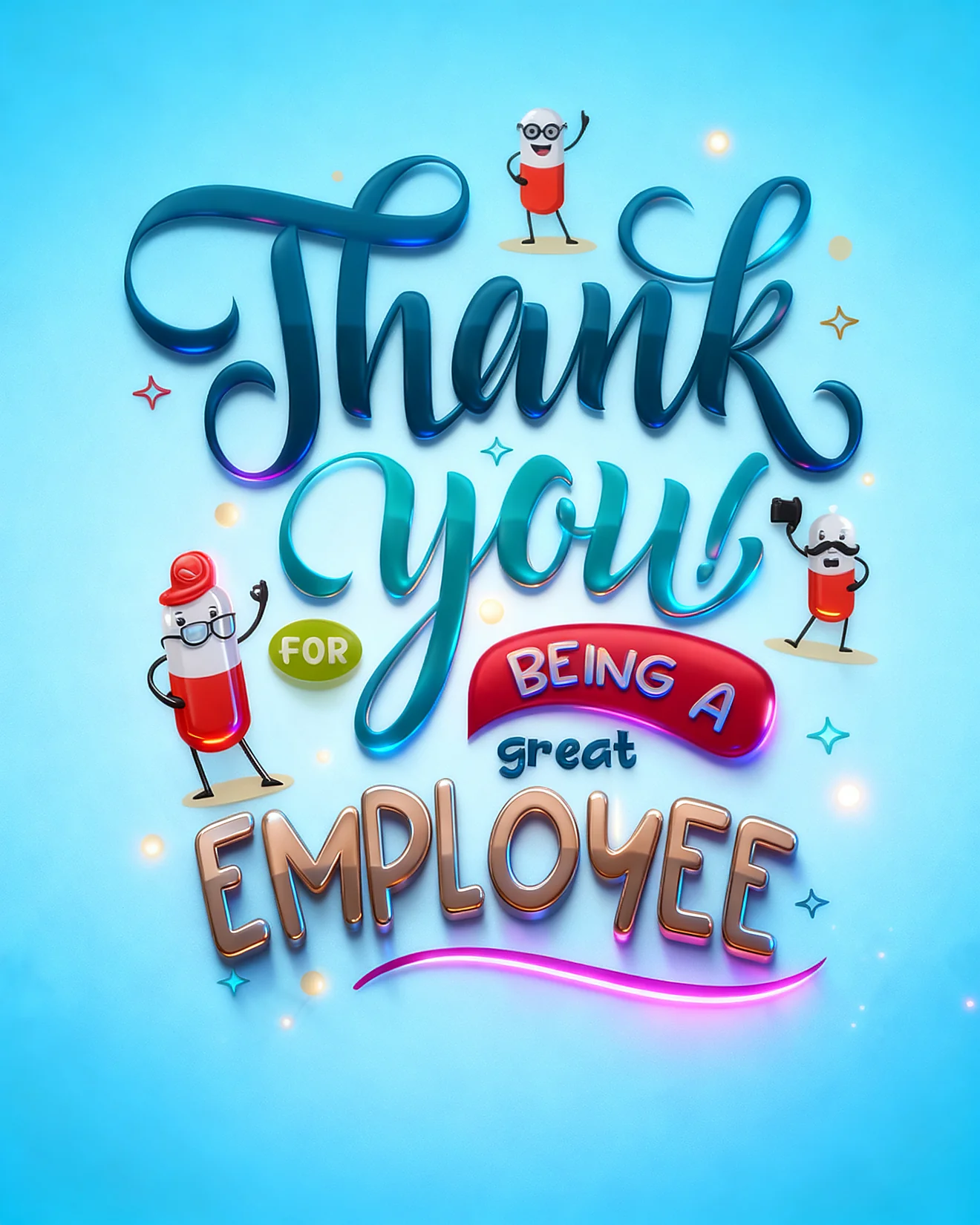 Great Team Vitality online Employee Appreciation Card