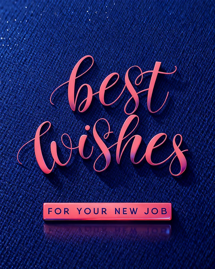 Best Wishes Ahead online New Job Congratulations Card
