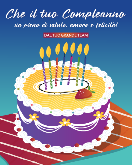 Salute Amore E Felicità online Biglietti Auguri Compleanno Card