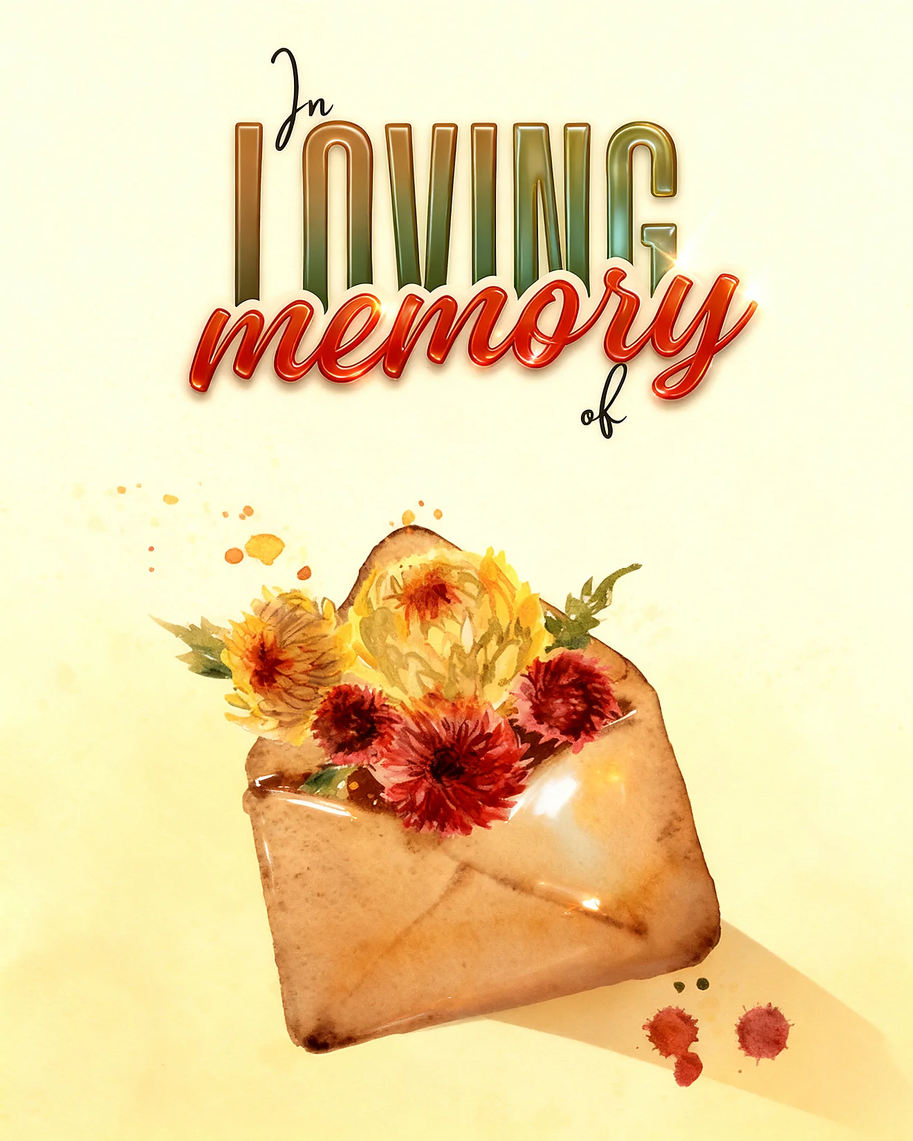 Cherished Forever In Memory online Memorial and Funeral Card