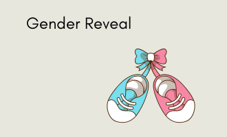 gender reveal group greeting cards