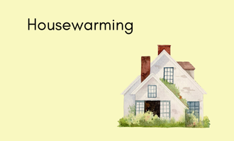 house warming group greeting cards