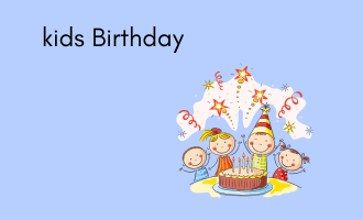 kids birthday group greeting cards