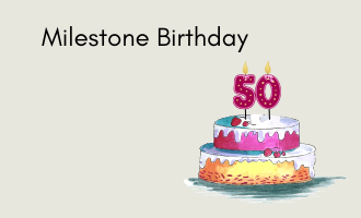 milestone birthday group greeting cards