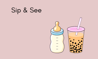 sip & see invitation group greeting cards