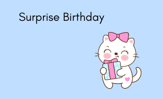 surprise birthday group greeting cards