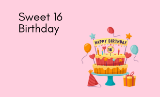 sweet 16 birthday group greeting cards