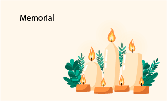 memorial group greeting cards