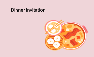 dinner group greeting cards