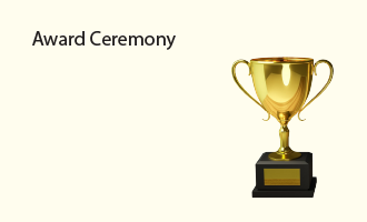 awards ceremony group greeting cards