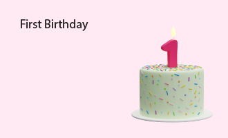 1st birthday group greeting cards