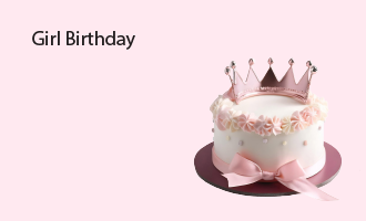 girl birthday group greeting cards