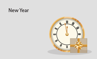 new year party group greeting cards