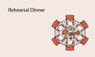 rehearsal dinner group greeting cards