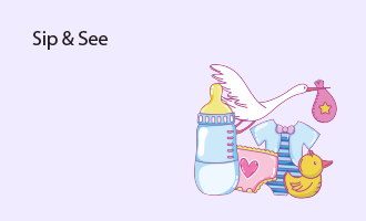 sip & see invitation group greeting cards