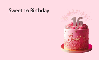 sweet 16 birthday group greeting cards
