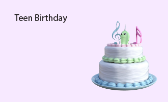 teen birthday group greeting cards