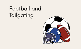 football & tailgating group greeting cards