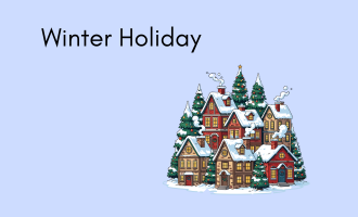 winter holiday group greeting cards