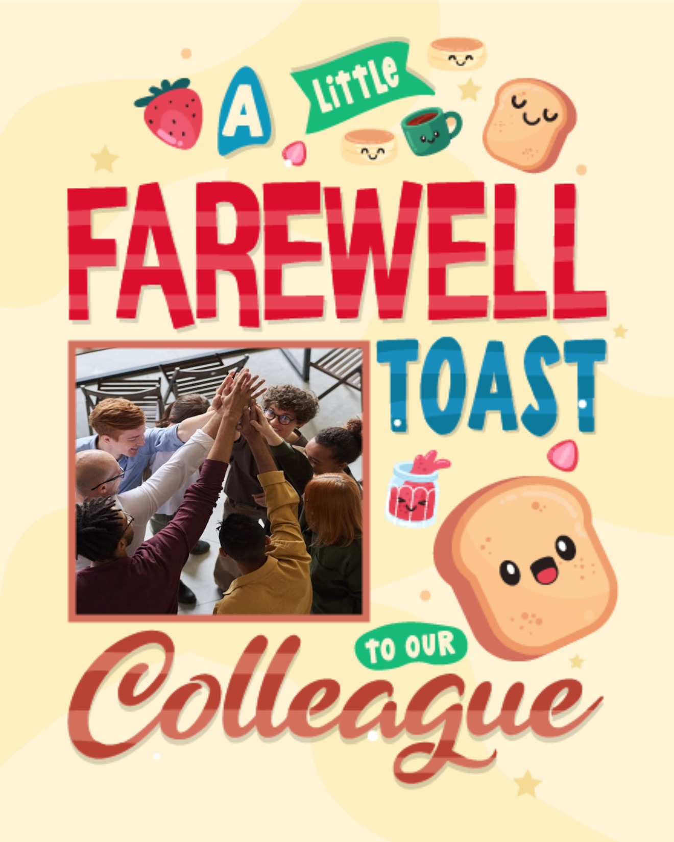 Toast online Farewell Card