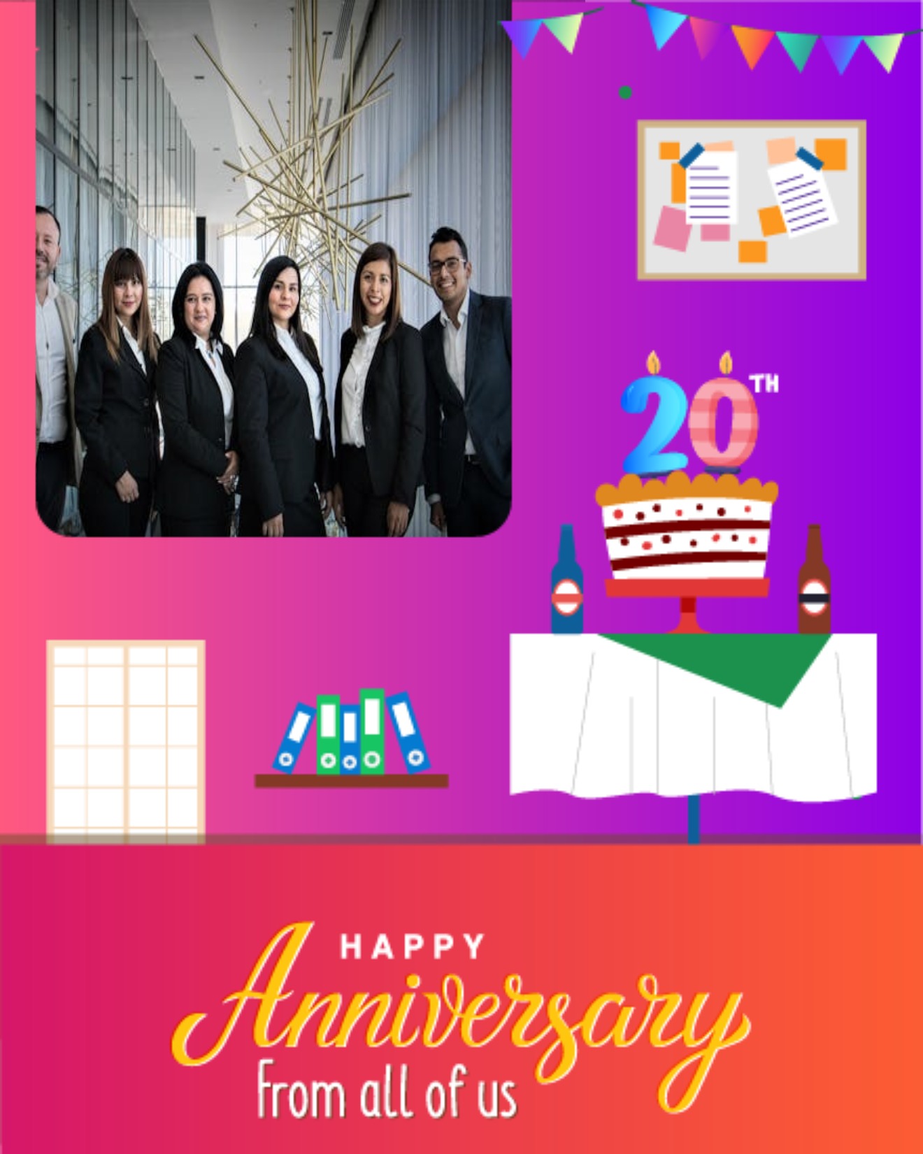 Book online Work Anniversary Card