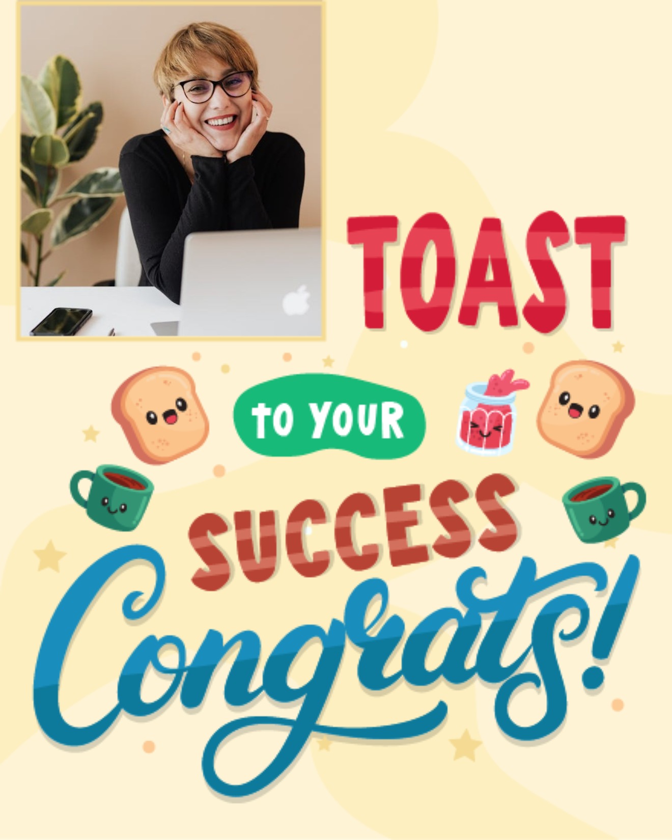 Bread And Toast online Congratulations Card