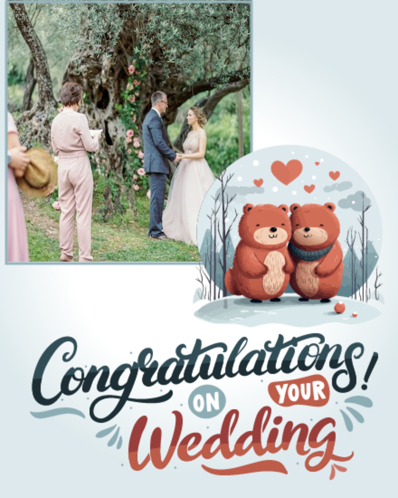 Loving Bears online Wedding Card