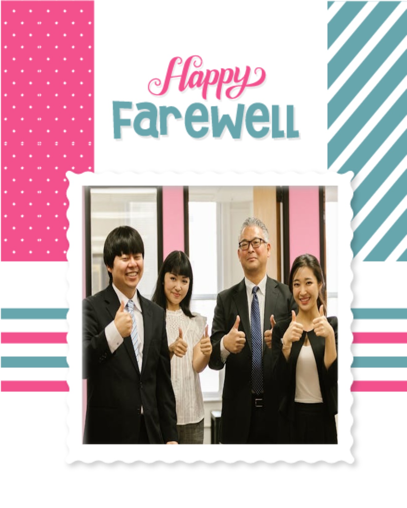 Pattern online Farewell Card