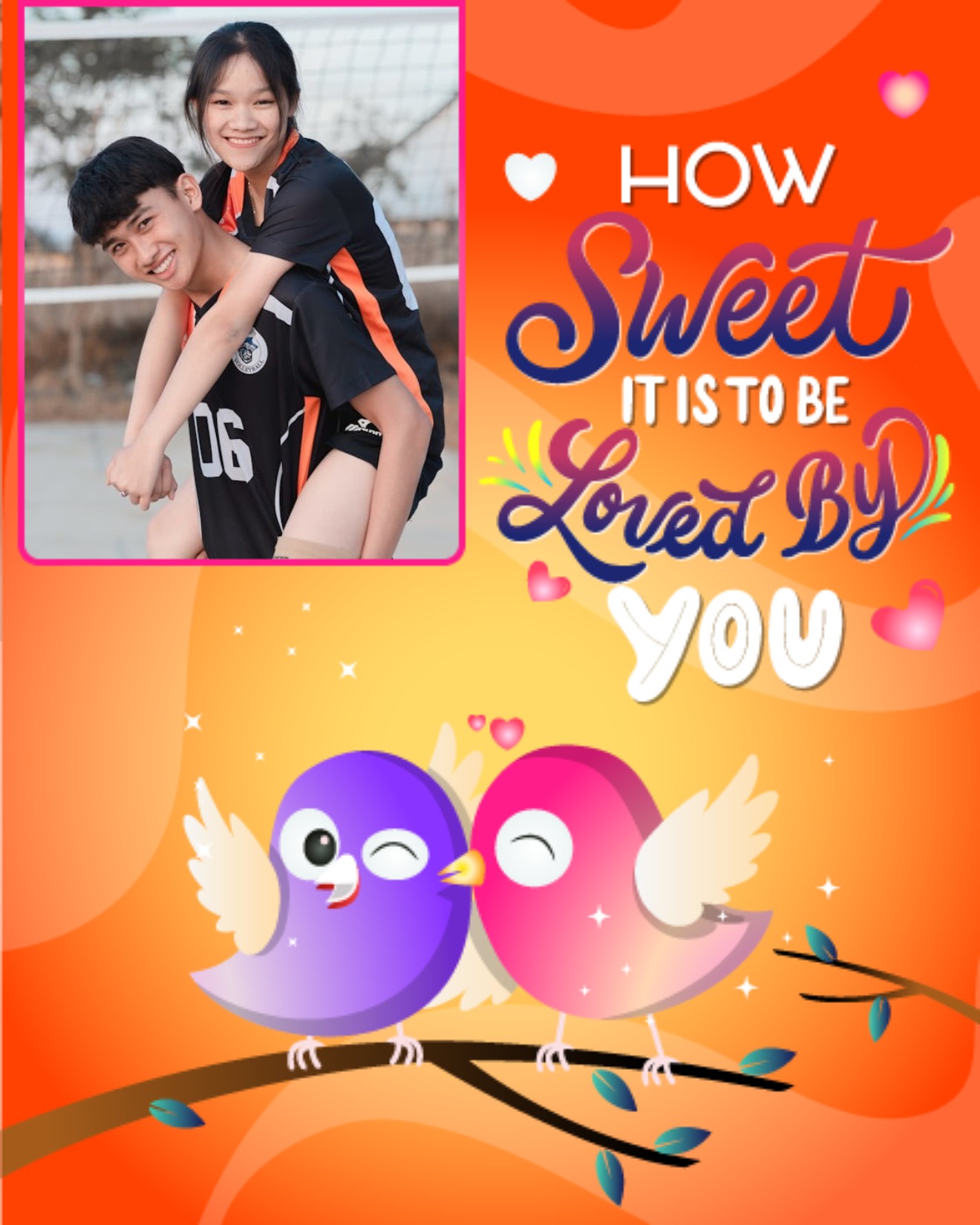 Sweet Birds online Love Card