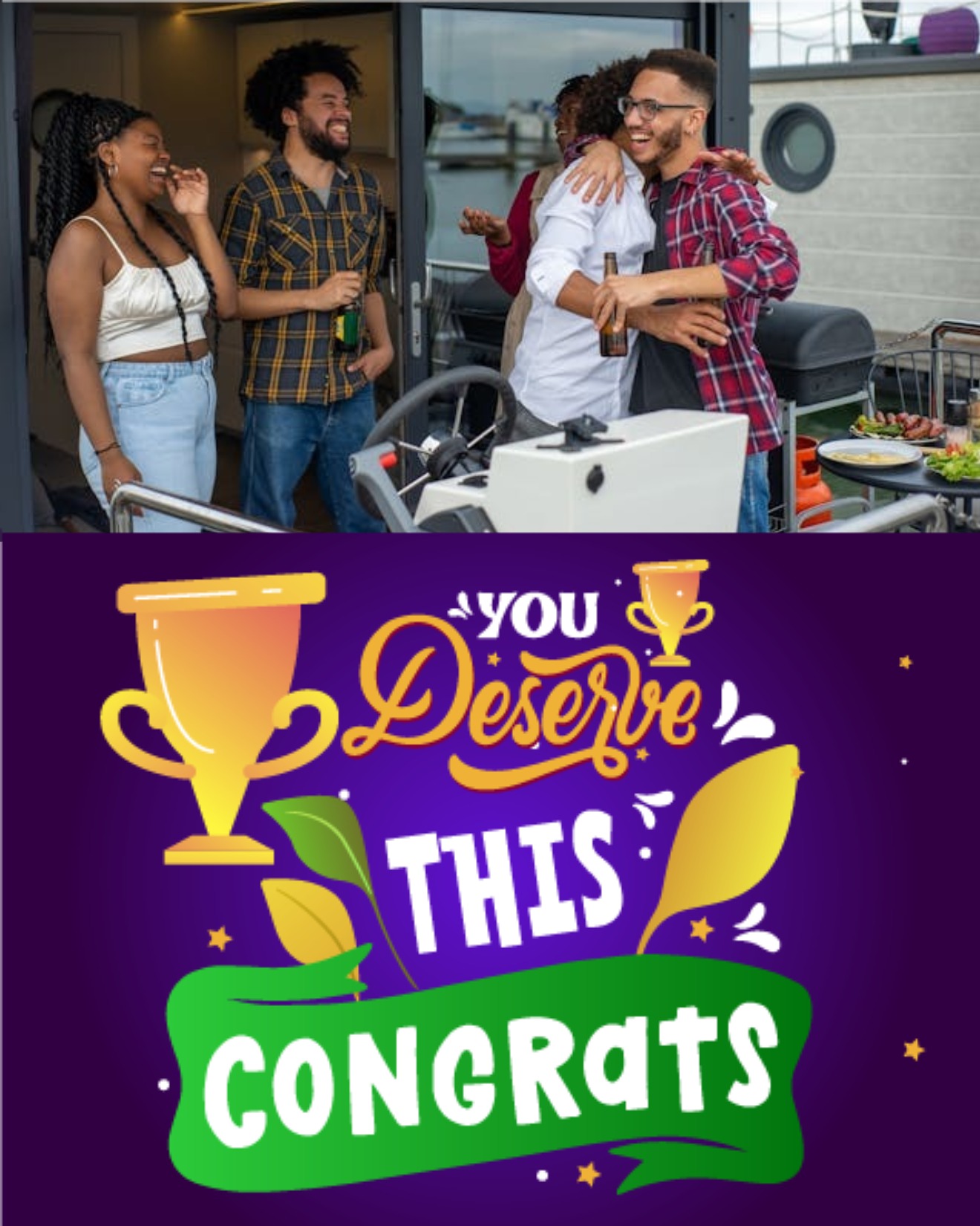 You Deserve This online Congratulations Card