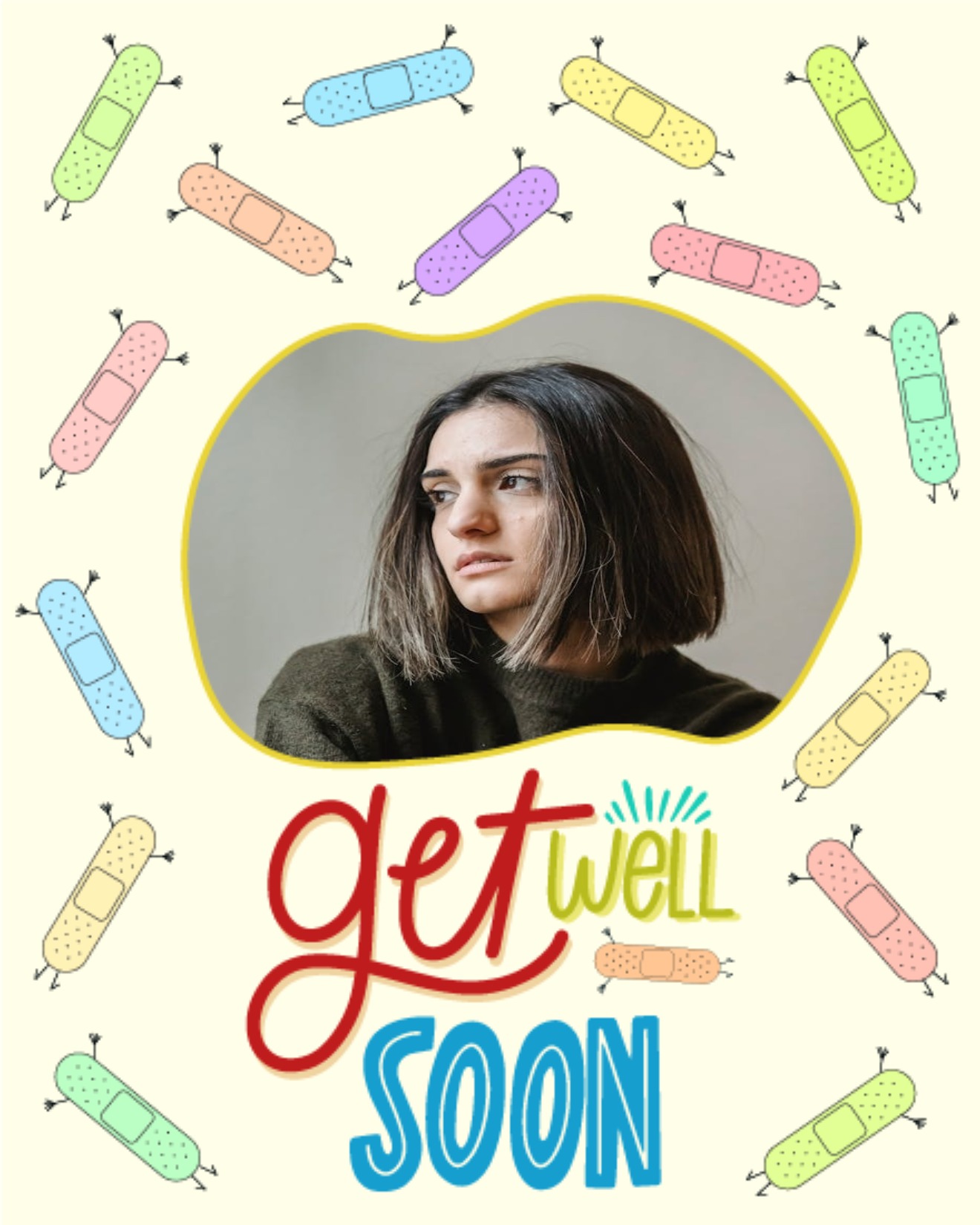 Bandages online Get Well Soon Card