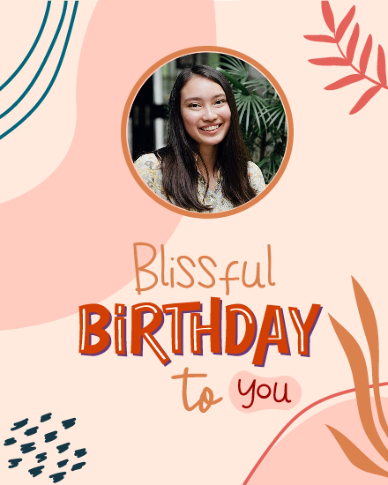 Blissful online Birthday Card