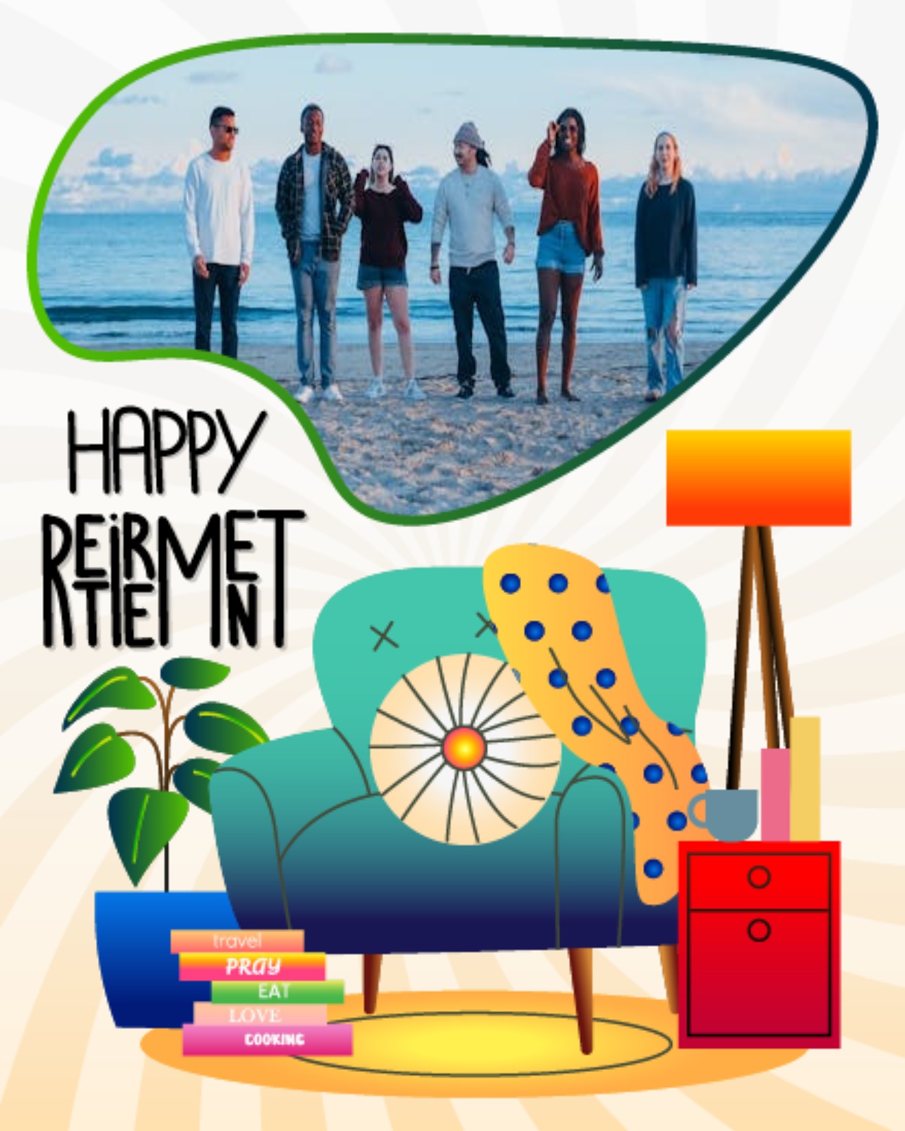 Fun online Retirement Card