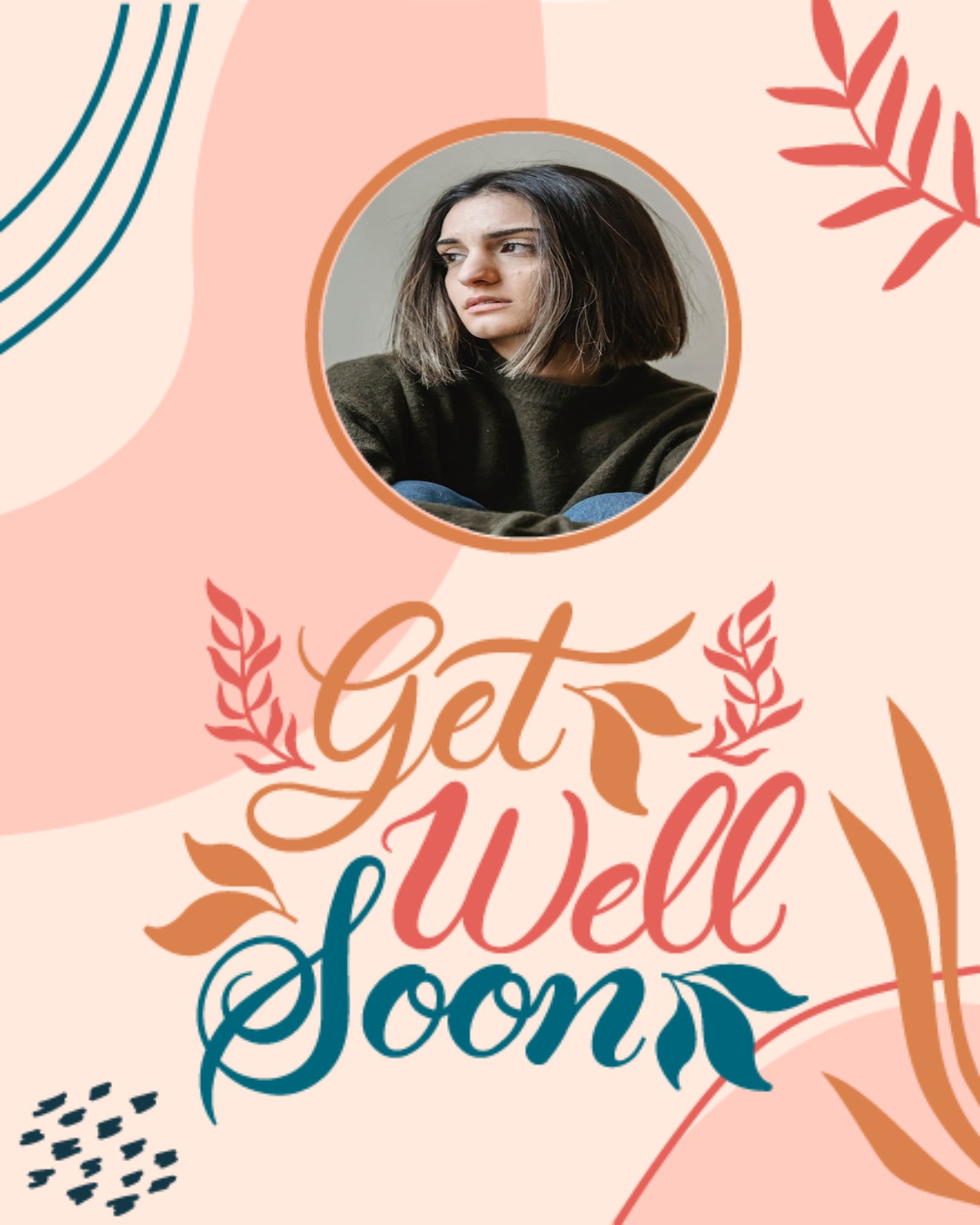 Pastel Colors online Get Well Soon Card