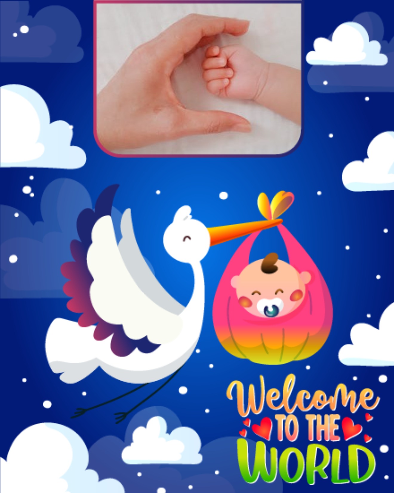 Welcome Baby online Baby Shower Card